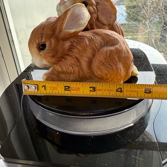 Ceramic Brown Rabbit Figurines - Picture 9 of 10